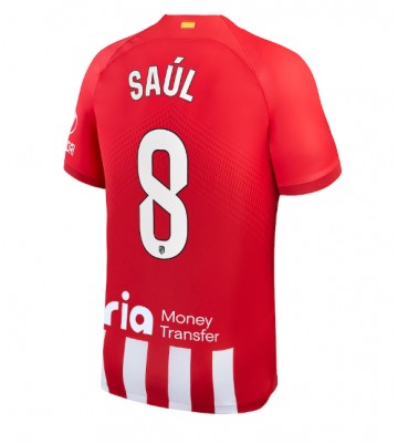 Atletico Madrid Saul Niguez #8 Koszulka Podstawowych 2023-24 Krótki Rękaw